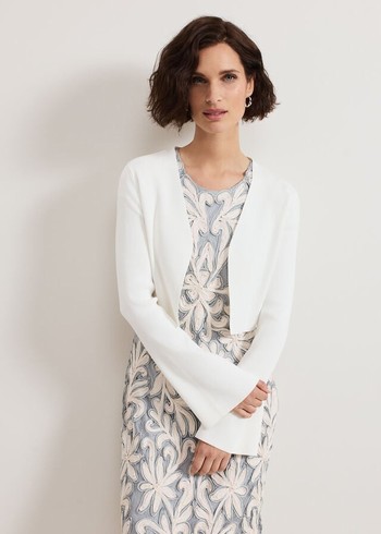 Phase Eight Yasmin Cover Up Knitwear White USA | 5328746-KD